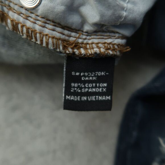 Harper Jeans Women's Size 27 Blue Low-Rise Skinny Denim 28" Inseam Distressed - Picture 13 of 15